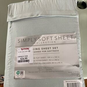King Sheet Set - Light Blue